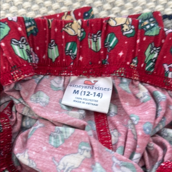 Vineyard Vines Boys’ Red Pajama Pants, Holiday Christmas, Medium 12-14 - Picture 3 of 4